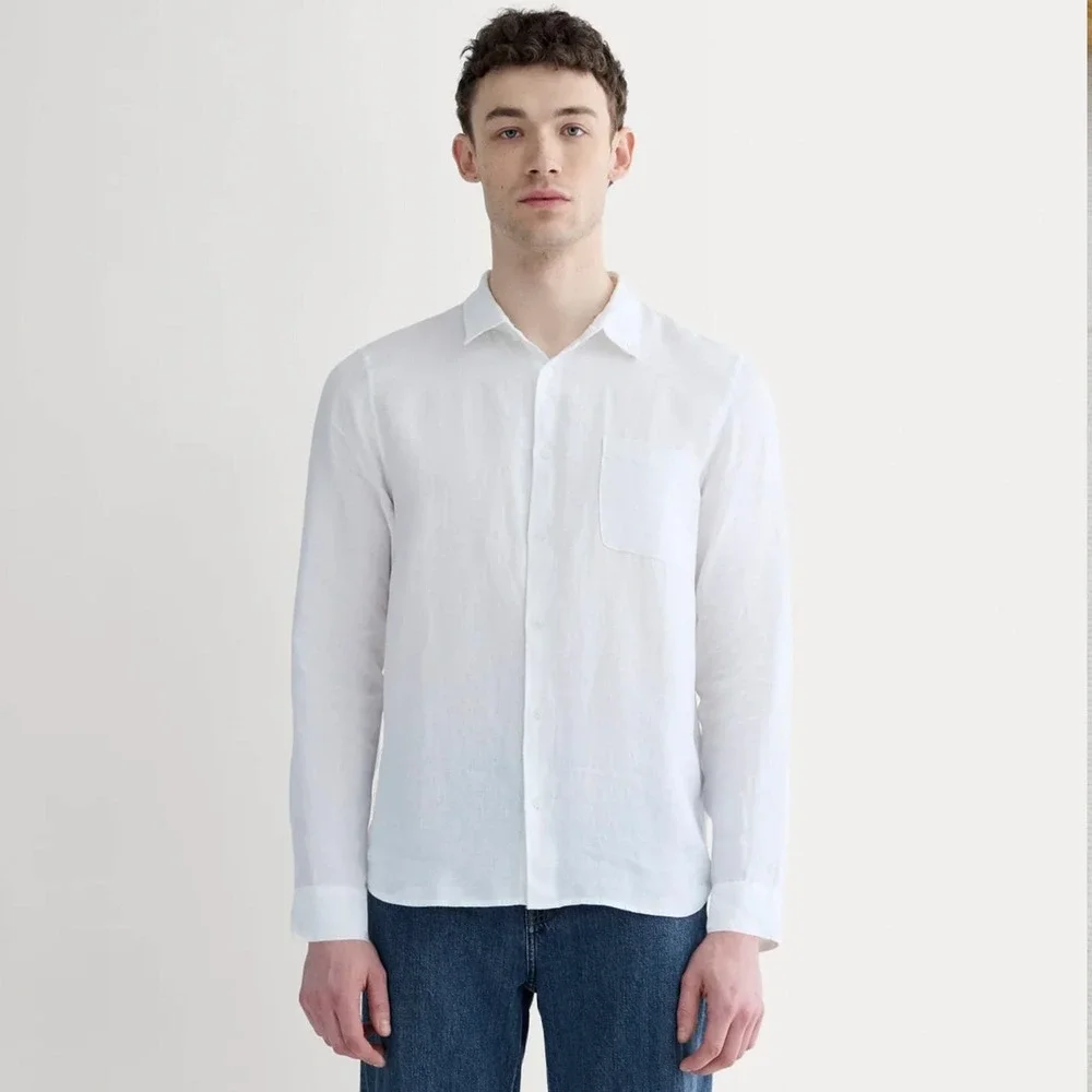 EVERLANE The Classic Shirt 100% Linen Size Medium